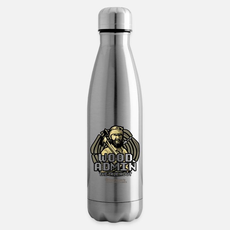 Wood Admin Holzfäller Sprüche Design - Isolierflasche - Lightsilver