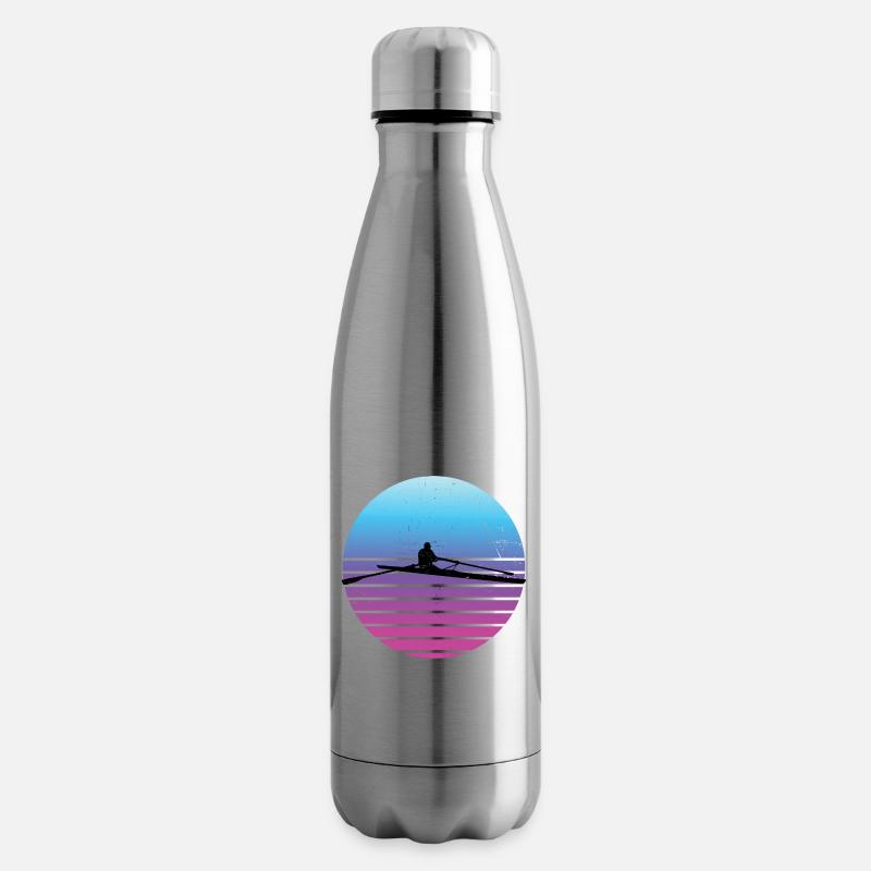 Rowing Rudern Damen Ruderer Herren - Isolierflasche - Lightsilver
