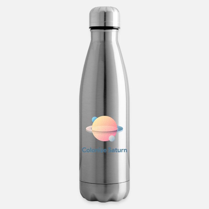 Coloniser Saturne - Bouteille isotherme - argent clair
