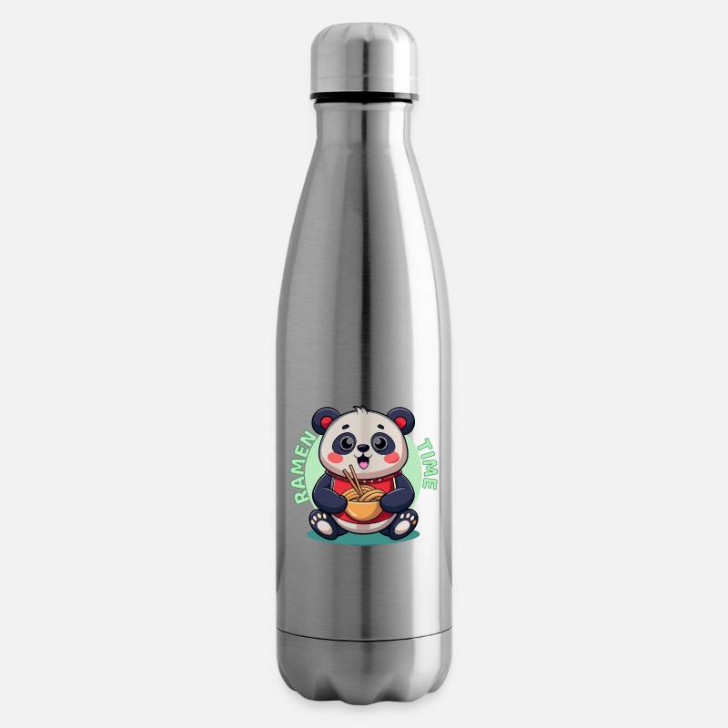 Ramen-Panda Zeit - Isolierflasche - Lightsilver