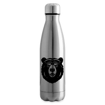 Lieblich neugieriger Comic Bär - Isolierflasche - Lightsilver - Rechts