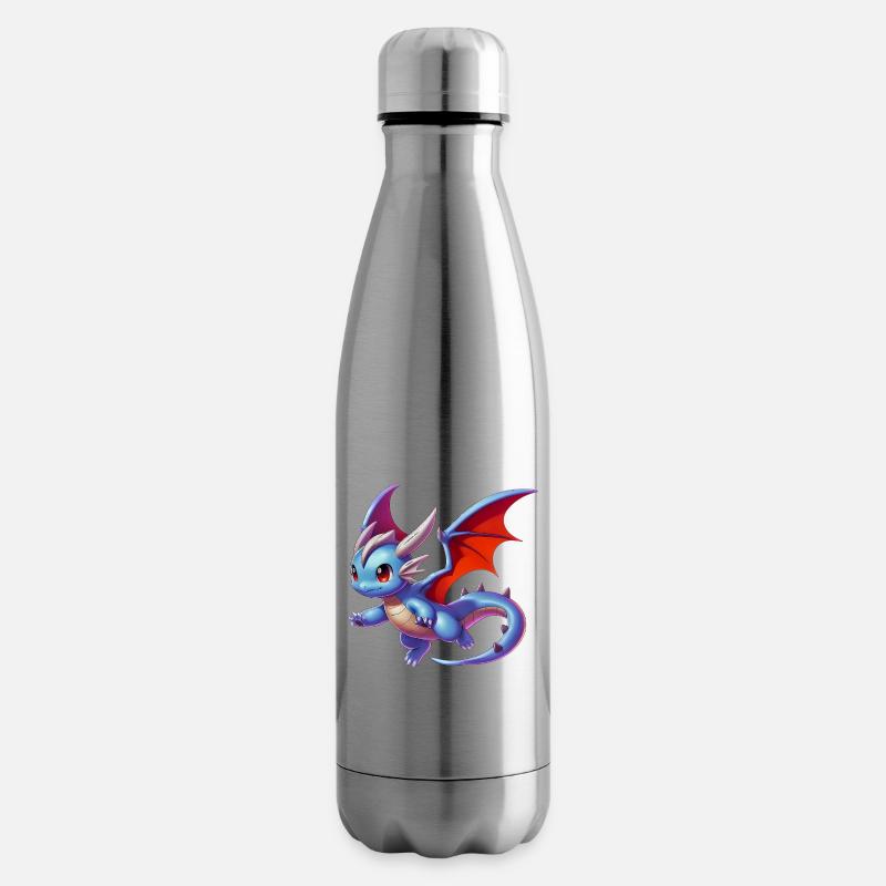 Drache - Isolierflasche - Lightsilver