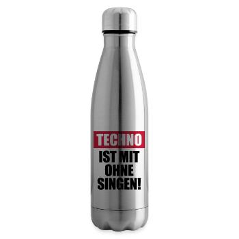 Techno ist mit ohne singen - Isolierflasche - Lightsilver - Rechts