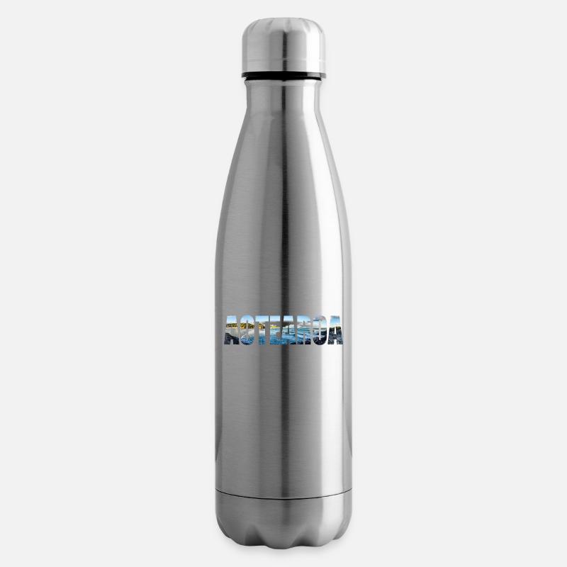 Neuseeland Geschenkidee Backpacker Work & Travel - Isolierflasche - Lightsilver