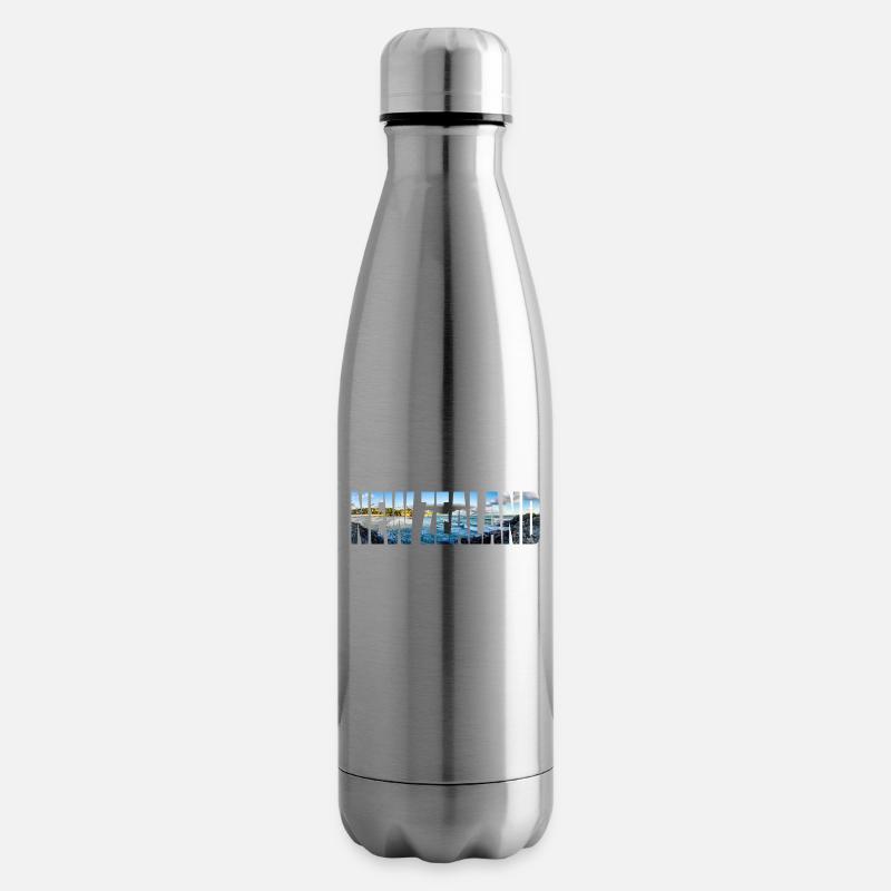 Neuseeland Geschenkidee Backpacker Work & Travel - Isolierflasche - Lightsilver