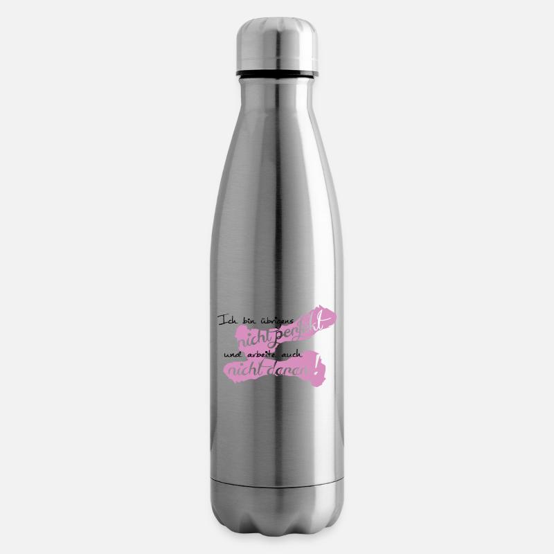 Ich bin nicht perfekt - Isolierflasche - Lightsilver