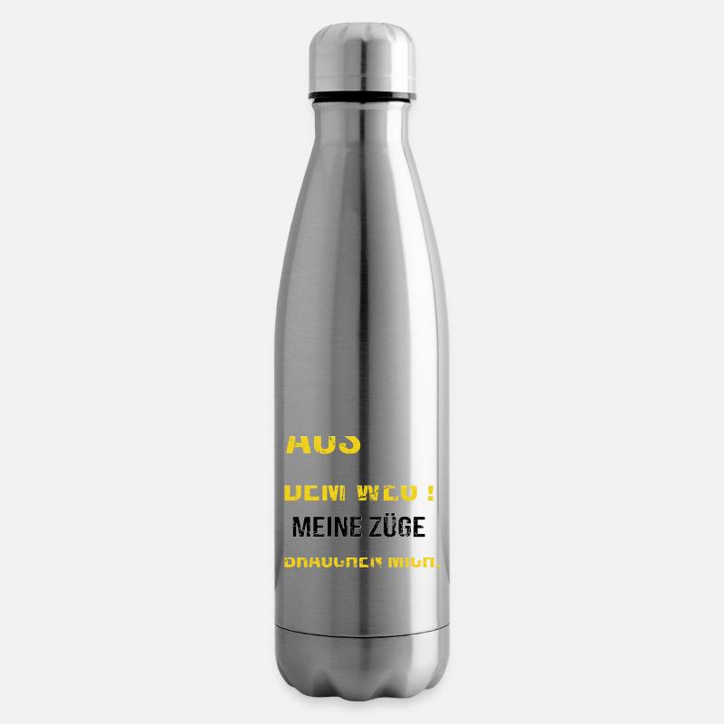 Fahrdienstleiter und Eisenbahner Beruf und Arbeit - Isolierflasche - Lightsilver