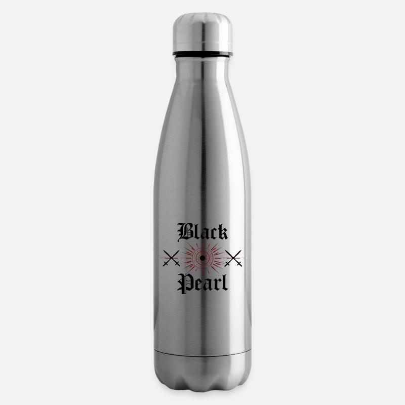 Black Pearl, Geschenkidee, ,Fluch der Karibik - Isolierflasche - Lightsilver