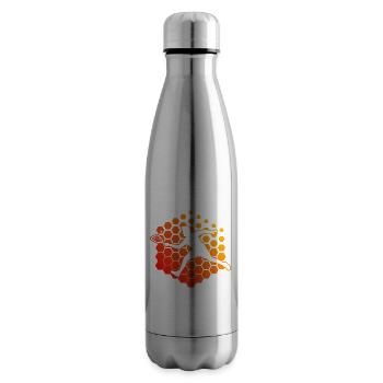 Pickleball jeux Racquetball jouer Racquetball - Bouteille isotherme - argent clair - Droite