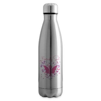 Une nouvelle âme de papillon - Bouteille isotherme - argent clair - Droite