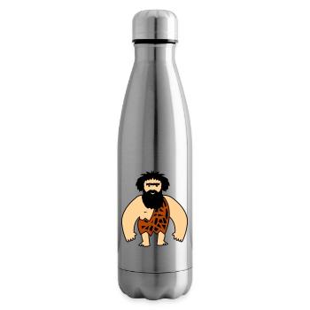 Homme des cavernes - Bouteille isotherme - argent clair - Droite
