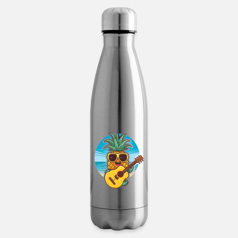 Ukulele Pineapple - Isolierflasche - Lightsilver
