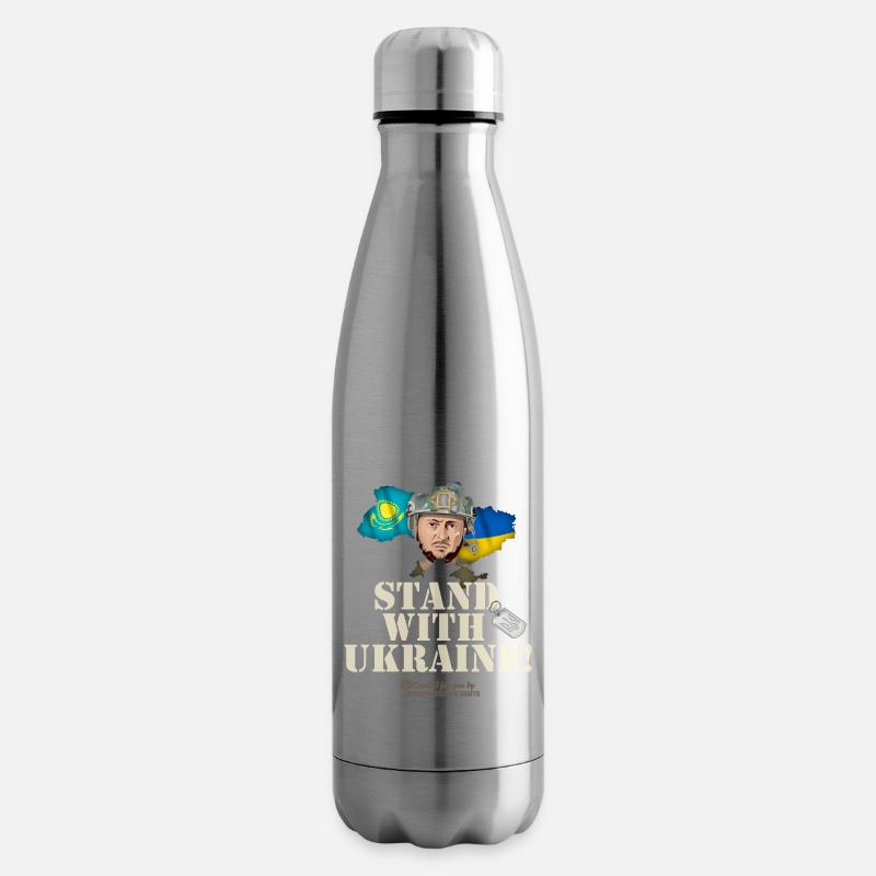 Kasachstan Ukraine - Isolierflasche - Lightsilver