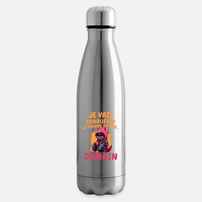 Je vais conquérir - Bouteille isotherme - argent clair
