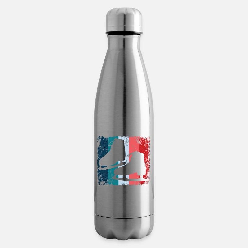 Eiskunstläufer Eiskunstlauf Schlittschuhlaufen - Isolierflasche - Lightsilver