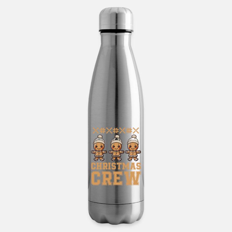 lebkuchenmann christmas crew - Isolierflasche - Lightsilver