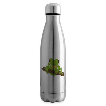 lachender Frosch - Isolierflasche - Lightsilver - Rechts