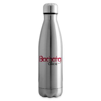 Bachata Chica - Chemise de danse - Bouteille isotherme - argent clair - Droite