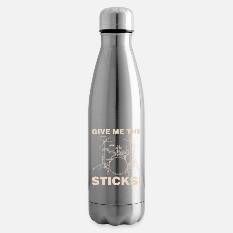 Give me the Drumsticks - Isolierflasche - Lightsilver