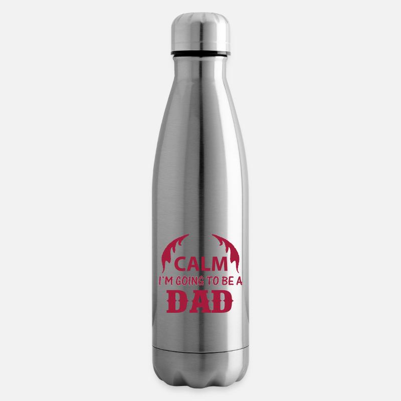 KEEP CLAM I M GOING TO BE DAD - Bouteille isotherme - argent clair