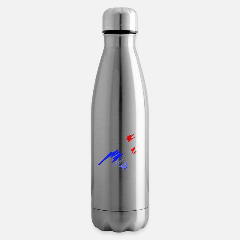 coq - Bouteille isotherme - argent clair