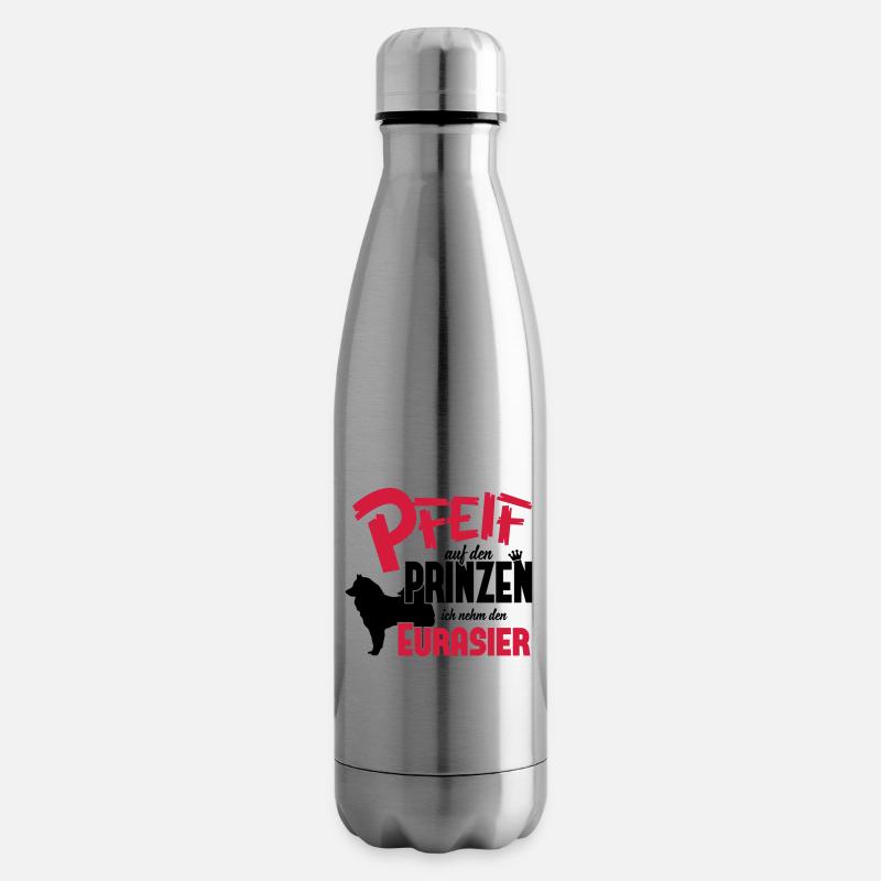 Ich nehm den Eurasier - Isolierflasche - Lightsilver