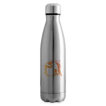 Percussionist Drums Drummer Men - Insulated Water Bottle - silver - Right