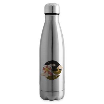 Take The Time To Enjoy Nature Retro Nature Designs - Insulated Water Bottle - silver - Right