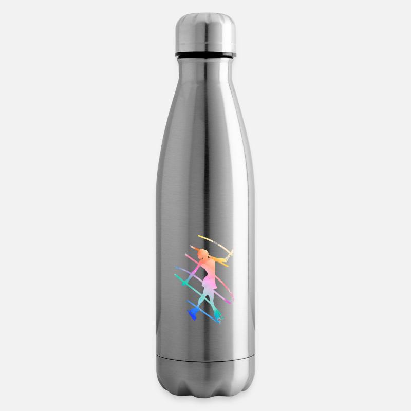 Eiskunstläuferin Eiskunstlaufen Eislauf - Isolierflasche - Lightsilver