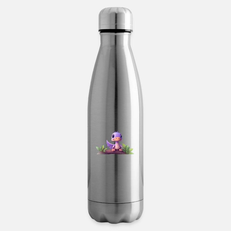 Tinysaurus - Insulated Water Bottle - silver