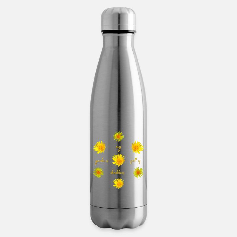 dandelions garden - Isolierflasche - Lightsilver