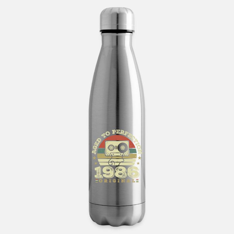 Original Vintage Jubiläumsgeschenkidee 1986 - Isolierflasche - Lightsilver