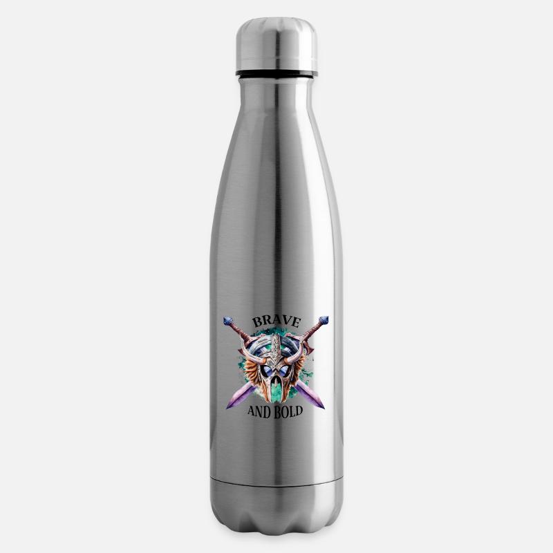 Courageux et audacieux - Bouteille isotherme - argent clair
