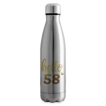 Hello 58 gold - Insulated Water Bottle - silver - Right