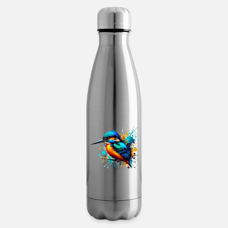 Eisvogel - Isolierflasche - Lightsilver