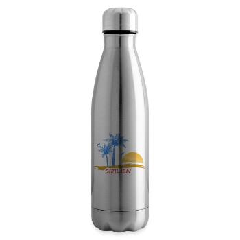 Beach Sicily - Insulated Water Bottle - silver - Right