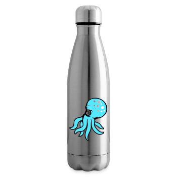 Oktopus Kraken Tintenfisch Kopffüßer böser Blick - Isolierflasche - Lightsilver - Rechts