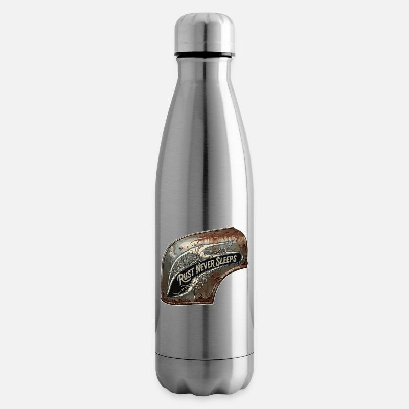 Rost nie schläft Metallkunst - Isolierflasche - Lightsilver