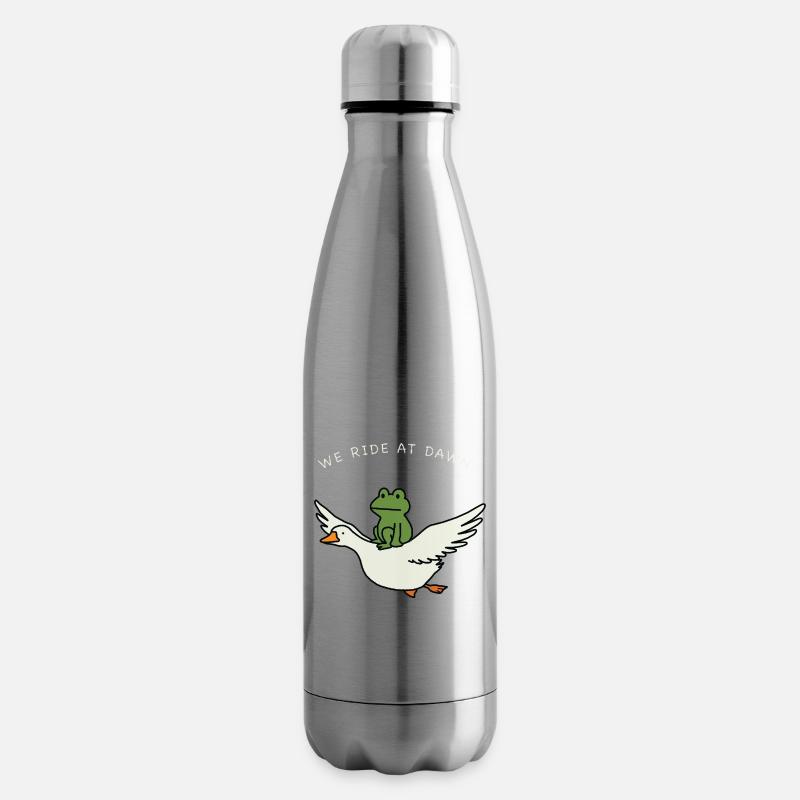 Dawn Ride Frog auf Duck - Isolierflasche - Lightsilver
