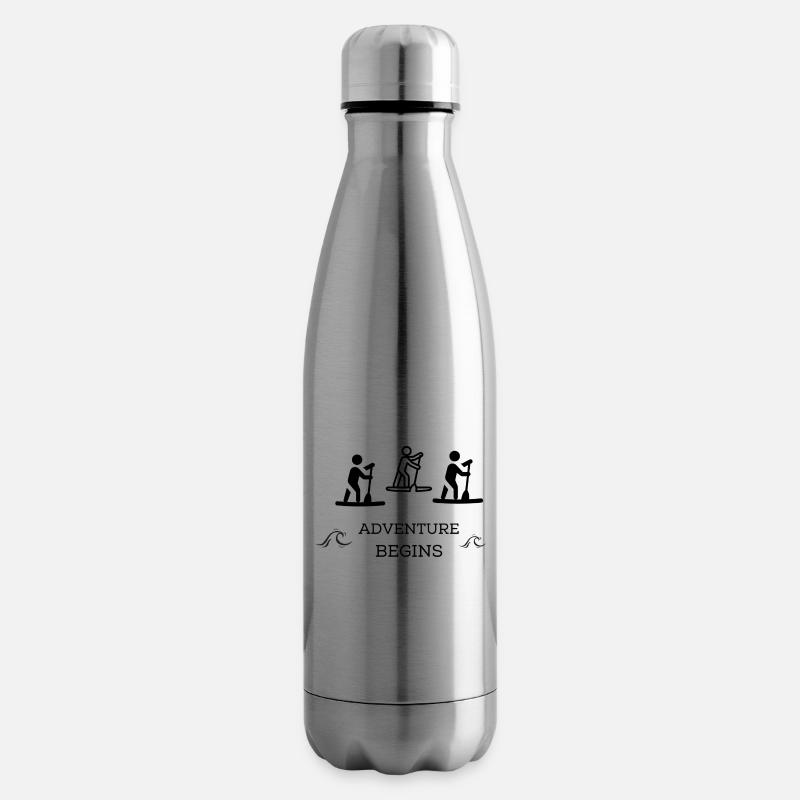 Abenteuer "Sup", "boot" - Isolierflasche - Lightsilver