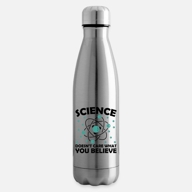 Science Doesn't Care What You Believe - Isolierflasche - Lightsilver