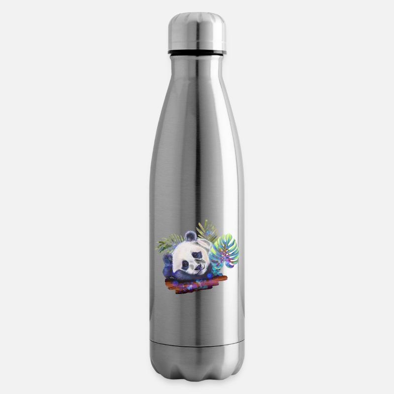 Panda - Isolierflasche - Lightsilver
