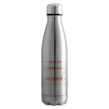 Funny Husband - Insulated Water Bottle - silver - Right