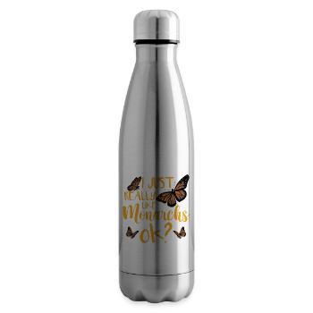 I Just Really Like Monarchs Ok - Insulated Water Bottle - silver - Right