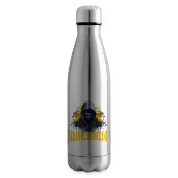 Dresden Ultras Football Design for Proud Dresdeners - Insulated Water Bottle - silver - Right