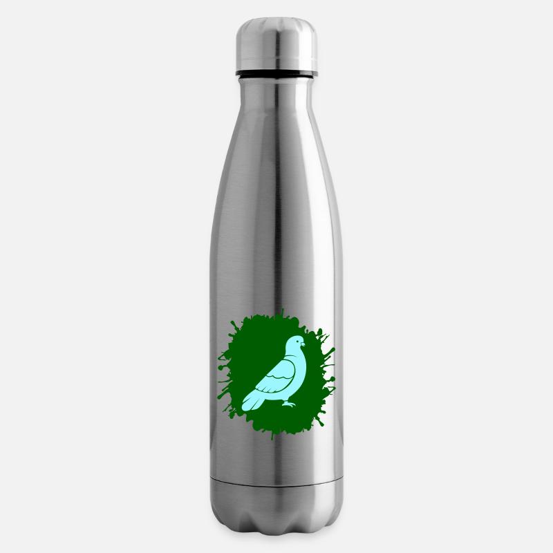 splatter taube - Isolierflasche - Lightsilver