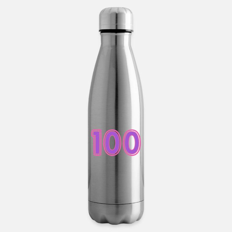 100. 100 ANS. 100e ANNIVERSAIRE - Bouteille isotherme - argent clair