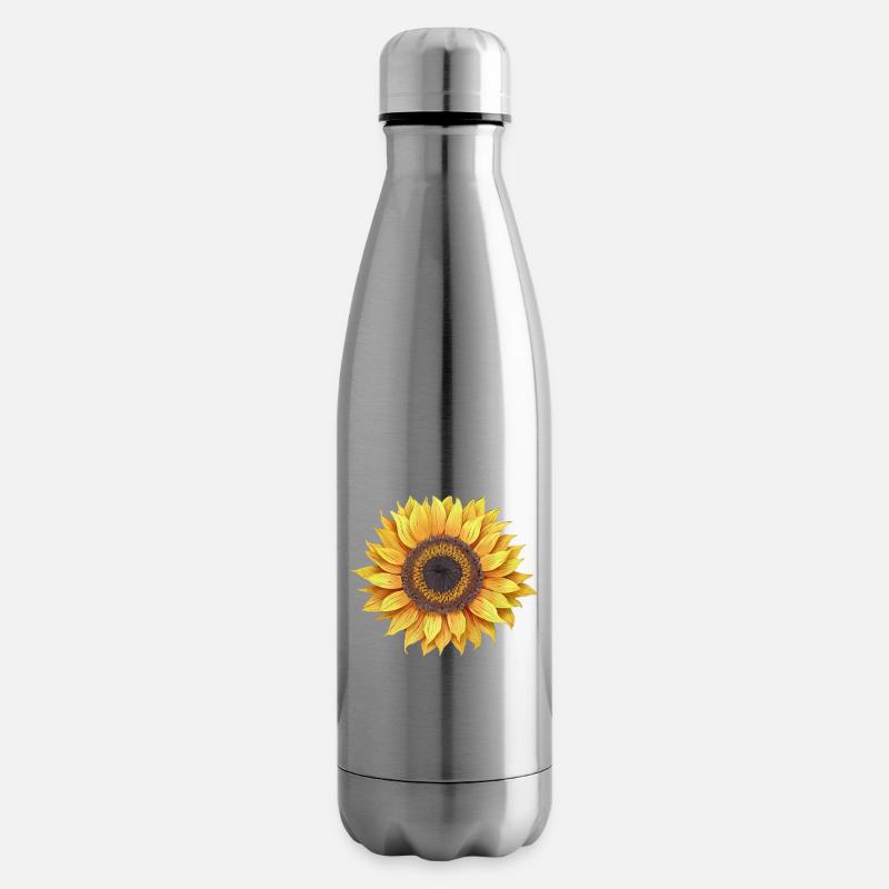 Sonnenblume - Isolierflasche - Lightsilver