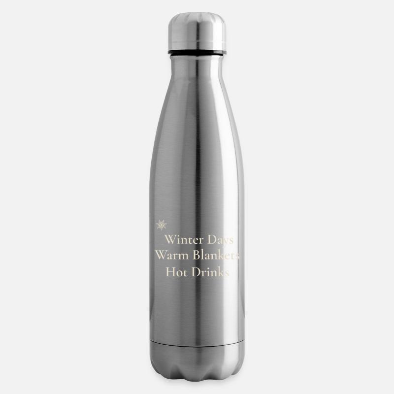 Gemütliche Winterstimmungen - Isolierflasche - Lightsilver