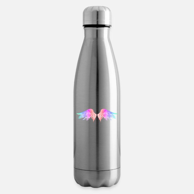 Engelsflügel - Isolierflasche - Lightsilver